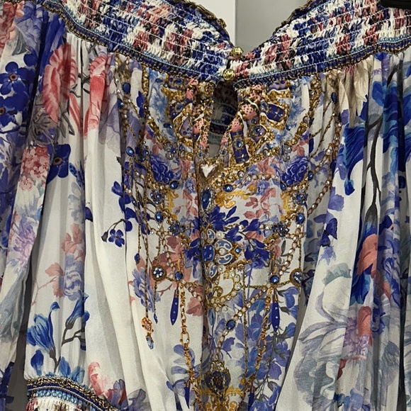 COPY - NWT CAMILLA Off-the Shoulder Minidress - Picture 1 of 9
